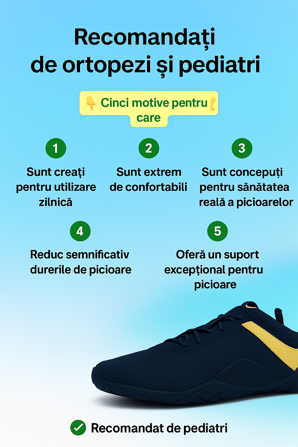 Pantoful confortabil Yeti Step – NaturalFit 3.0