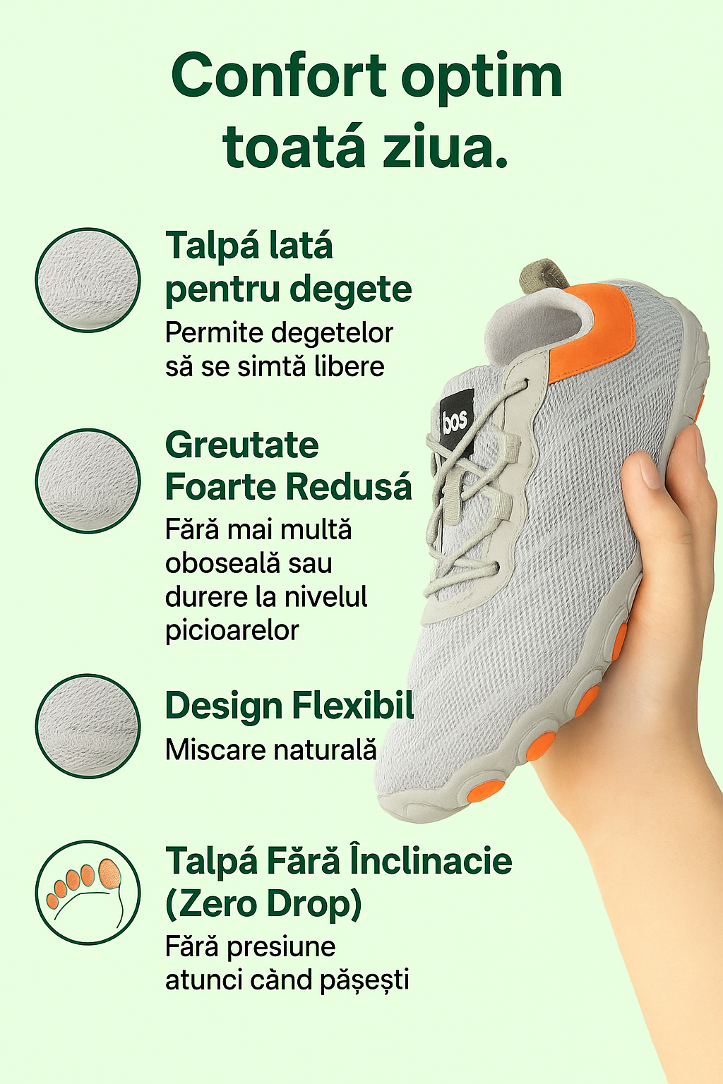 Pantoful confortabil Yeti Step – NaturalFit 3.0