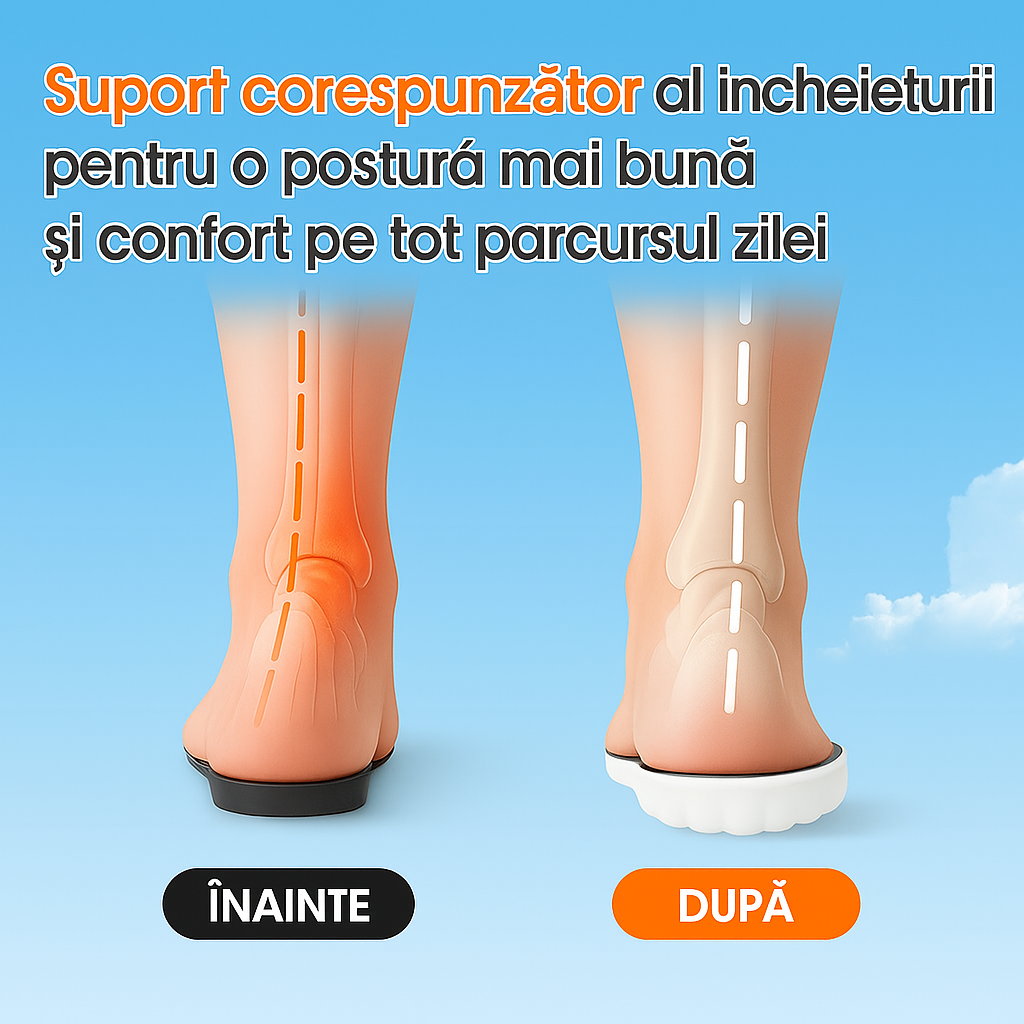Talpa ortopedica Yetistep 4D cloud pentru barbati si femei – spuma cu memorie, ultra moi, anti-oboseala, cu absorbtie a socurilor si ameliorarea durerilor de picioare